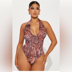 Brand New !! Fashion Nova Mesh Bodysuit.